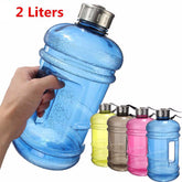 HELLOYOUNG2L Large Capacity Water Bottles Outdoor Sports Gym Half Gallon Fitness Training Camping Running Workout Water Bottle