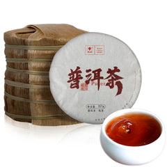 HelloYoung357g Great Original Pu-erh Tea Cooked Tea Cake Ripe Tea Shu Pu'er Tea HelloYoung