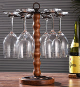 European style new wooden cup rack wine rack dining table wine cabinet decoration