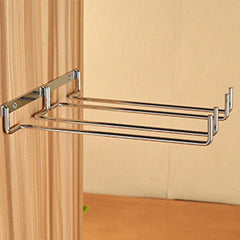 Hanging Metal Wine Cup Rack Silver/Gold Bar Single/Double Rack Wine Stemware Glass Bottle Goblet Inverted Holder