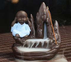 incense Burner Creative Home Decor The Little Monk Small Buddha Censer Backflow Incense Burner Use In house