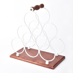 Wine Rack Wine Whiskey Display Shelf Metal 6 Bottle Mount Kitchen Wine Bottle Holder Stand Organizer For Wine Lovers
