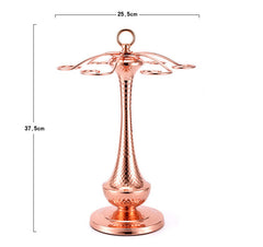 Creative Iron Wire Wine Rack Stand Hanging Drinking Glasses Stemware Rack Shelf Wine Bottle & Glass Cup Holder Display