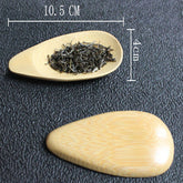 Cute Melon seed shape Drop-shaped Handmade Mini Bamboo Tea Scoops Kung Fu Tea Spoon Black Green Tea Shovel Gift For Friends 1PC