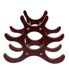 Creative Wooden Style Wine Rack 6 Pcs Wine Holders Wine Bottle Display Stand Organizer Bar Storage Racks