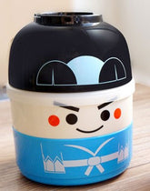 CJ010 Japanese-style cartoon bento box round festive plastic lunchbox Dinnerware Sets Meal Box microwaveable tableware suit