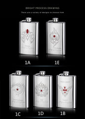 NEW 5 styles Creative Mirror drawing Stainless steel Flagon my Liquor Whisky Alcohol vodka Hip Flask Portable outdoor wine pot