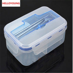 CJ030 Single Buckle Around LunchBox Can Microwaveoven LunchBox Tableware Single Plastic Bento LunchBoxes