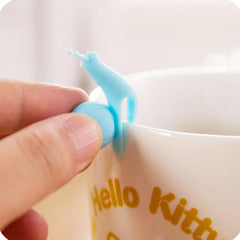 CJ058 Cute Snail Shape 10 pcs/Set Tea Bag Clip Cup Mug Tea Infusers Strainer Clips Party Decor Silicone Tea Bag Holder