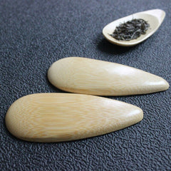 Cute Melon seed shape Drop-shaped Handmade Mini Bamboo Tea Scoops Kung Fu Tea Spoon Black Green Tea Shovel Gift For Friends 1PC