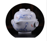 CJ225 Tea set Include 1 Pot 1 Cup, High quality elegant gaiwan,Beautiful and easy kettle teapot Chinese porcelana tea set