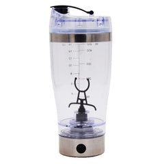 New Protein Powder Shakes Bottle Leakproof Lid Stainless Steel Electric Shaker Water Bottle Auto Stirring Coffee Glass 450ml