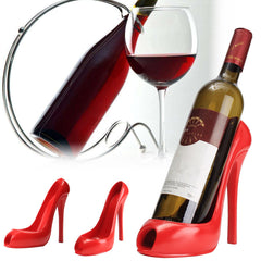 High Heel Shoe Wine Bottle Holder Hanger Red Wine Rack Support Bracket Bar Accessories Table Decoration Modern Style