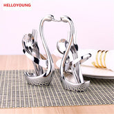 CJ104 Swan Dinnerware sets 7pcs/set wedding party fruit tableware set dinnerware sets