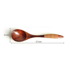 Eco Wooden Spoon Flatware Kitchen Soup Coffee Stirring Ice Cream Spoons Cooking Utensil Coffee Tea Mixing Spoons Tableware