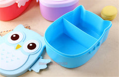 CJ004 Bento box Cartoon cute owl Japan jogo de panelas Bento Lunch meal box tableware Easy-Open microwave oven