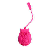 Hot Sale Owl Tea Bags Tea Strainers Silicone Teaspoon Filter Infuser Silica Gel Filtration coffee tea infuser