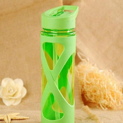 580ml New Seal Straw Sport Water Bottle Anti Hot Leak Proof Plastic Sleeve Drink Bottle Eco-friendly Protein Powder Shaker