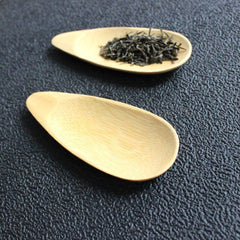 Cute Melon seed shape Drop-shaped Handmade Mini Bamboo Tea Scoops Kung Fu Tea Spoon Black Green Tea Shovel Gift For Friends 1PC