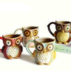 Owl 300ml Cartoon Coffee Ceramic Milk Tea Breakfast Morning Coffee Funny Gift Collection