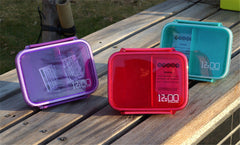 CJ012 Bento box Cartoon cute Single sealed plastic lunchbox square box can microwave sandwiches Food Container Meal Box