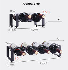 Modern Simple Superposition Wine Rack Ornaments Wine Bottle Holder Wine Cabinet Iron Creative Wine Rack More Type Can Be Choose