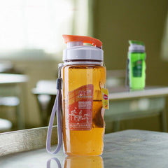 CJ027 Fashion Clamshell Drinkware Space CupPlastic Water Bottles With Cover Lip Filter Sports Bottle Portable Drinking bottle