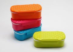 CJ005 Bento lunch boxSingle small boxes candy-colored dots microwave lunchbox food grade small children