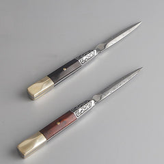 Creative Pure Stainless Steel Tea Knife Office Tea Ceremony Accessories Pattern Vintage Big Needles Cutter Puer Tea Pry Tools