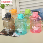 CJ031 Bottled Water bottle Plastic Portable 650ml Drinking Bottle Drinkware Readily bottle