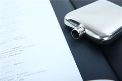 1pc 6 oz Square Wine Pot Camping Flagon Hip Flask Stainless Steel Wine Pot