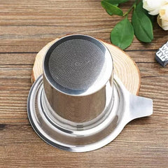 Stainless Steel Mesh Tea Infuser Reusable Strainer Loose Tea Leaf Spice Filter-F1FB