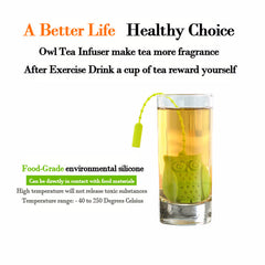 Hot Sale Owl Tea Bags Tea Strainers Silicone Teaspoon Filter Infuser Silica Gel Filtration coffee tea infuser