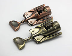 High Quality Zinc Alloy Wine Bottle Opener Bronze Bottle Corkscrew for Home Kitchen Bar Restaurant Bar Tools wine accessories