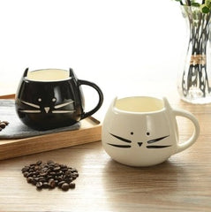 HELLOYOUNG Cute Cat Coffee Mug Animal Milk Mug Ceramic Creative Coffee Porcelain Tea Cup Nice Gifts