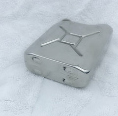 Portable Flagon Stainless Steel Jerry Can Hip Flask 5 oz Steel Fuel Petrol Can For Whisky Liquor Bottle Gasoline Can