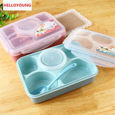 CJ011 Bento Box Tableware Suit Oven lunchbox Microwave Dinnerware Sets Food Container Large Meal Box Five plus a separation
