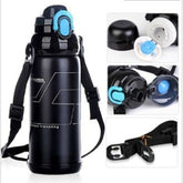 CJ020 Stainless steel double vacuum multi-purpose kettle 800ML double cover Multifunctional Portable travel insulation pot