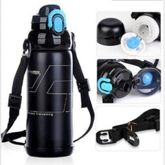 CJ020 Stainless steel double vacuum multi-purpose kettle 800ML double cover Multifunctional Portable travel insulation pot