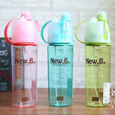 CJ129 Water bottle sport Spray bottle Cycling outdoor Moisturizing shaker Transparent Travel Plastic Water Camping Drinkware