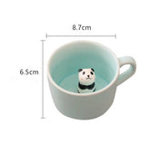 New Arrive Creative Cartoon Ceramic Mugs Cute Animal Coffee Milk Tea Cup 220ml Novelty Birthday Gifts Mugs