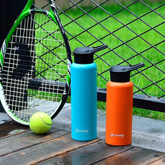 Vacuum Insulated Bike Bicycle Cycling Sports Water Bottle Stainless Steel Flask Jar Leak-proof Canteen 550mL 750mL