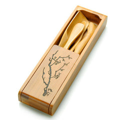 CJ253 Tea Spoon Kit Box Folding Tea Tools Set 120 Degrees Folding Rotation Tea-leaf Clean Clip tea-set