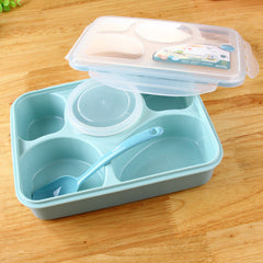 CJ011 Bento Box Tableware Suit Oven lunchbox Microwave Dinnerware Sets Food Container Large Meal Box Five plus a separation