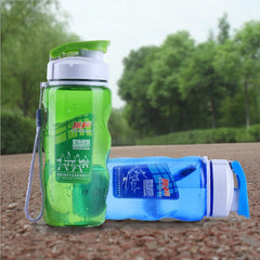 CJ027 Fashion Clamshell Drinkware Space CupPlastic Water Bottles With Cover Lip Filter Sports Bottle Portable Drinking bottle