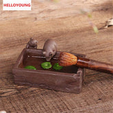 CJ280 Creative DIY Purple Sand Tea Pet Pig Furnishing Articles Home Decoration Kung Fu Tea Accessories