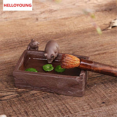 CJ280 Creative DIY Purple Sand Tea Pet Pig Furnishing Articles Home Decoration Kung Fu Tea Accessories
