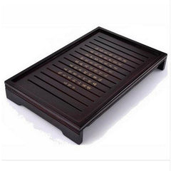 CJ186 Hot Sale Kung Fu Tea Set Natural Solid Wooden Tea Tray Rectangular Wood Traditional Puer Tea Tray Big Size