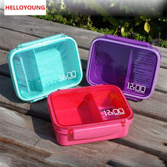 CJ012 Bento box Cartoon cute Single sealed plastic lunchbox square box can microwave sandwiches Food Container Meal Box