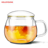CJ259 Best Heat Resistant cup Tea Pot Flower Tea Set Puer kettle Coffee Teapot Convenient With Infuser Office Home Teacup
